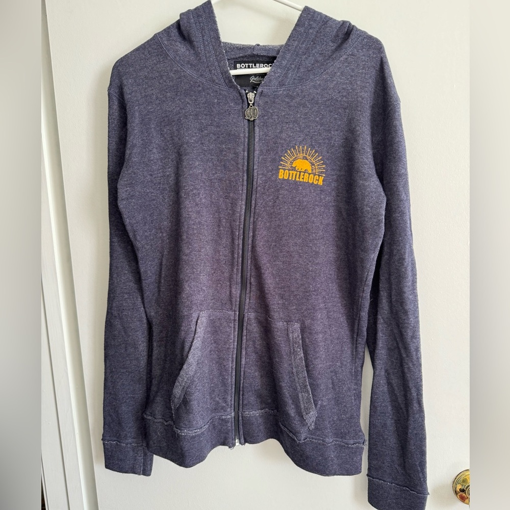 Women’s Bottlerock 2021 Zip-Up Hoodie with artist lineup inside